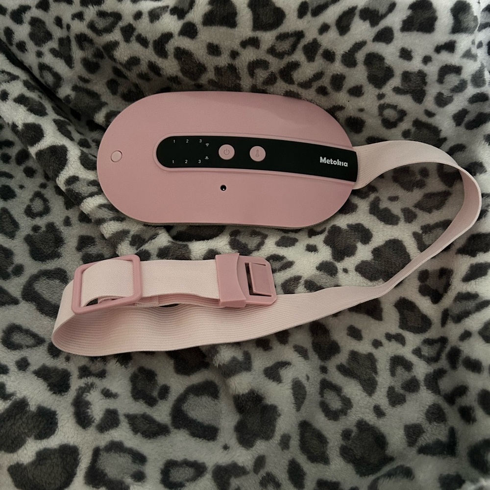 Pink portable heat pad